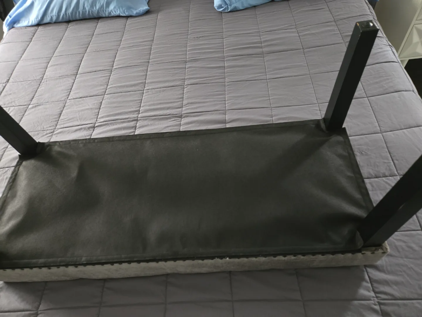 Grey Velvet Upholstered Bench image indicator(3)