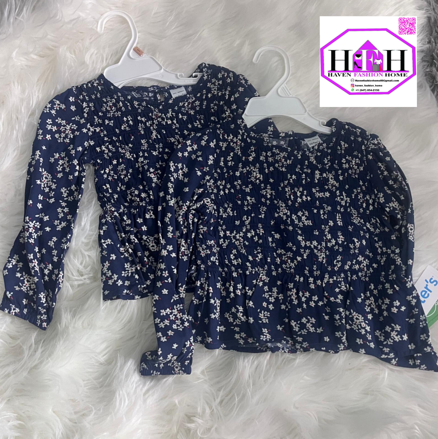 Girls Carter's Floral Blouse