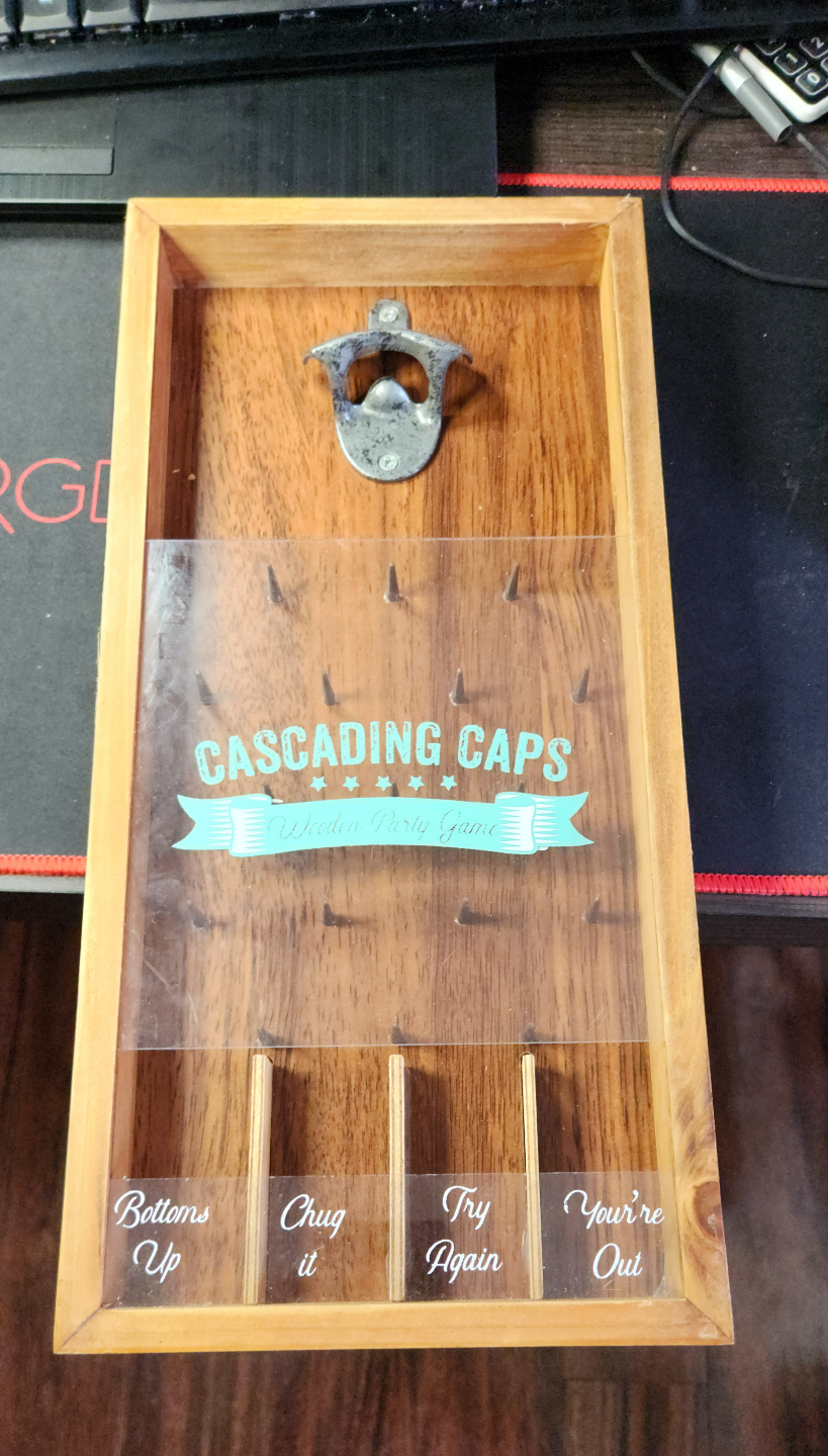 Cascading Caps Bottle Opener Game