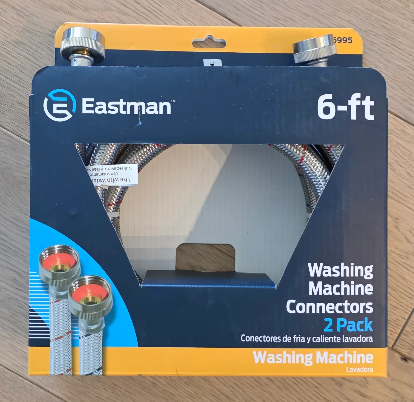 Eastman Washing Machine Connectors - 6ft, 2-Pack thumbnail