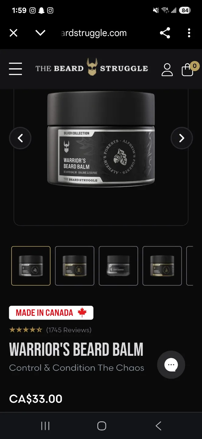 The Beard Struggle Warrior's Beard Balm - Viking Storm image indicator(4)