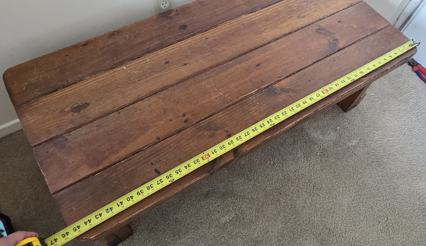 Rustic Wooden Coffee Table - photo 3