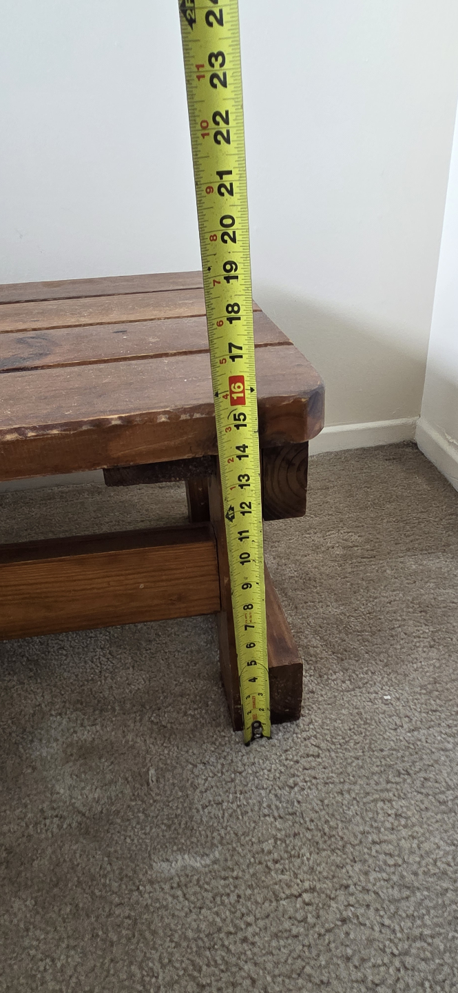 Rustic Wooden Coffee Table - photo 5