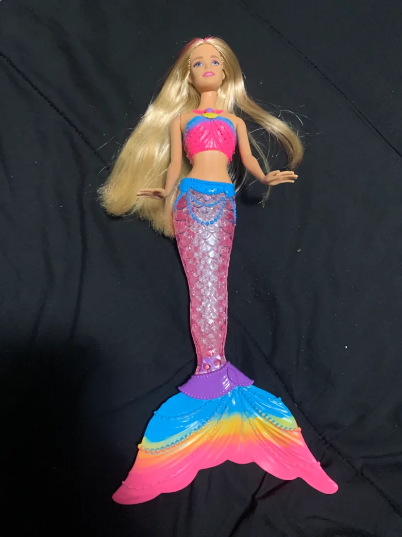 $10 light up Barbie mermaid doll thumbnail