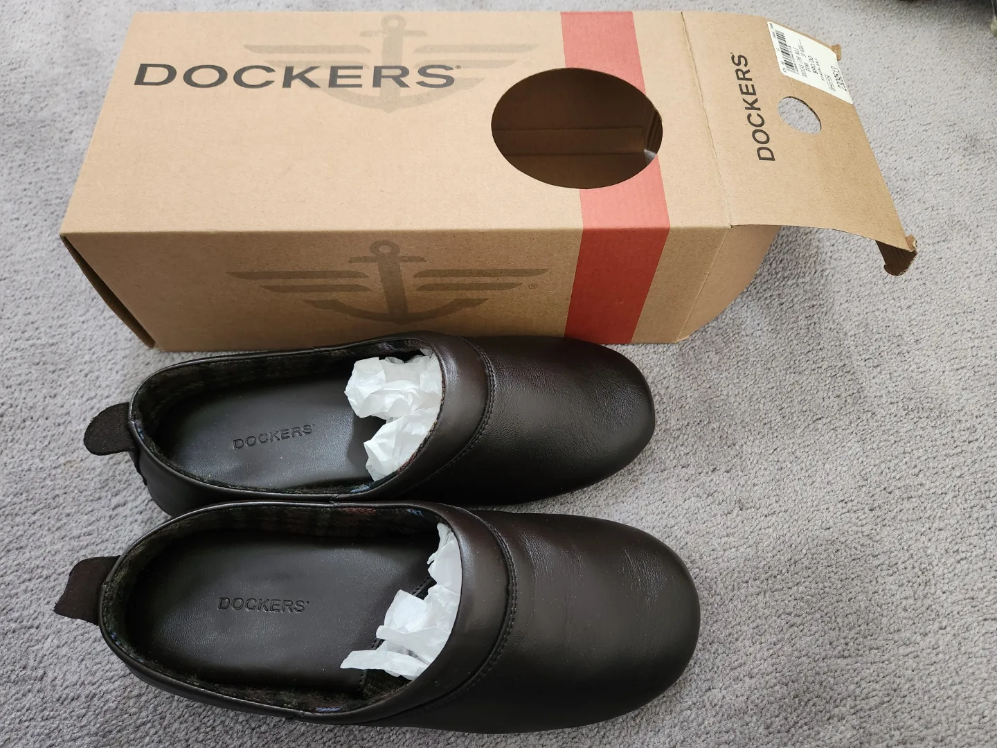 Men's Dockers Brown Leather Mules image indicator(3)