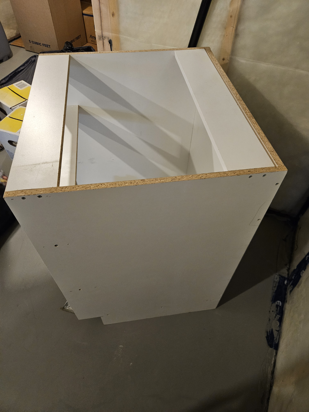 Unfinished White Kitchen Cabinet Base - photo 2