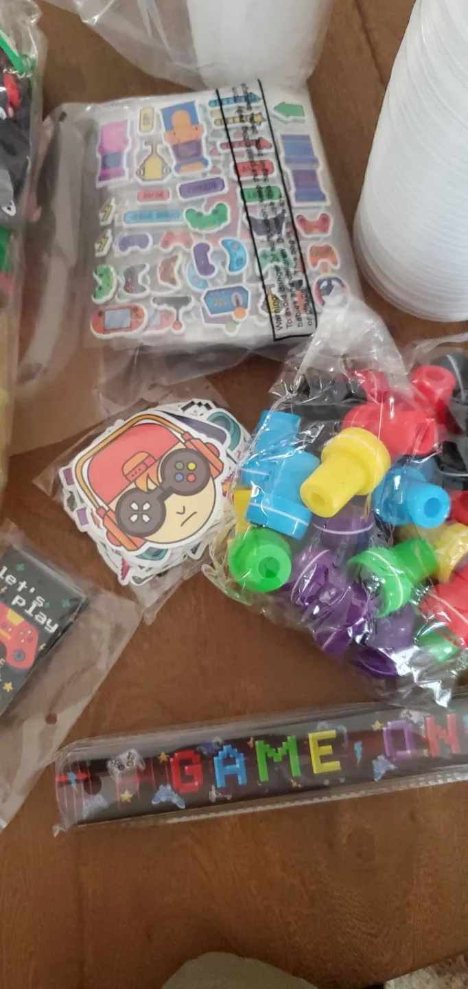 Birthday  Party Favour Bundle - Cups, Straws, Stickers & More! image indicator(4)