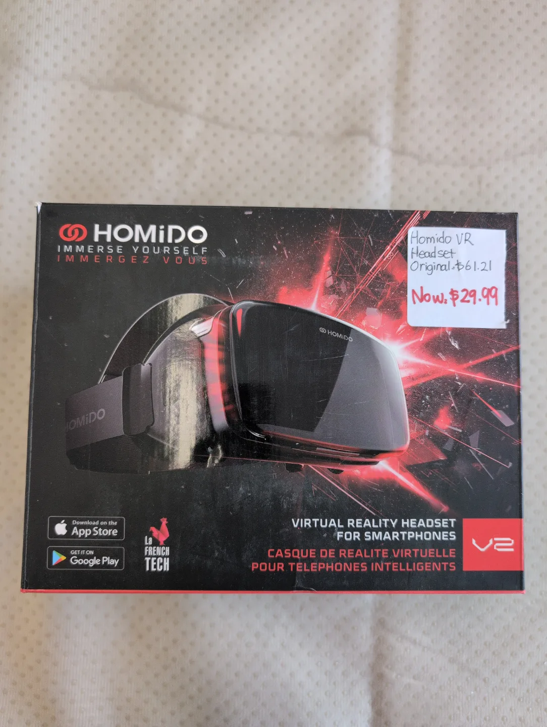 Homido V2 Virtual Reality Headset for Smartphones thumbnail
