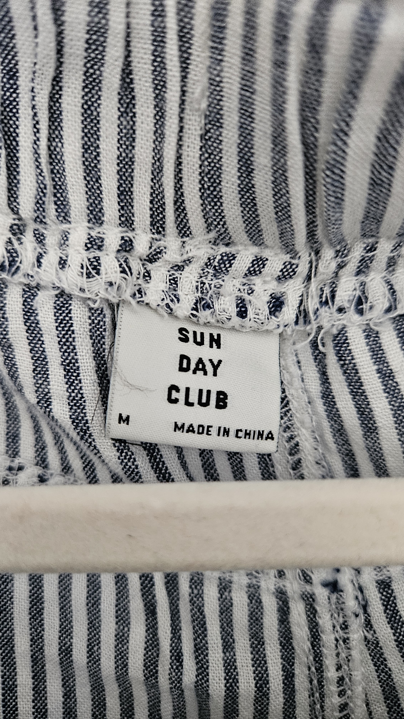 Sun Day Club Women's Medium Striped Shorts, Size Medium - photo 3