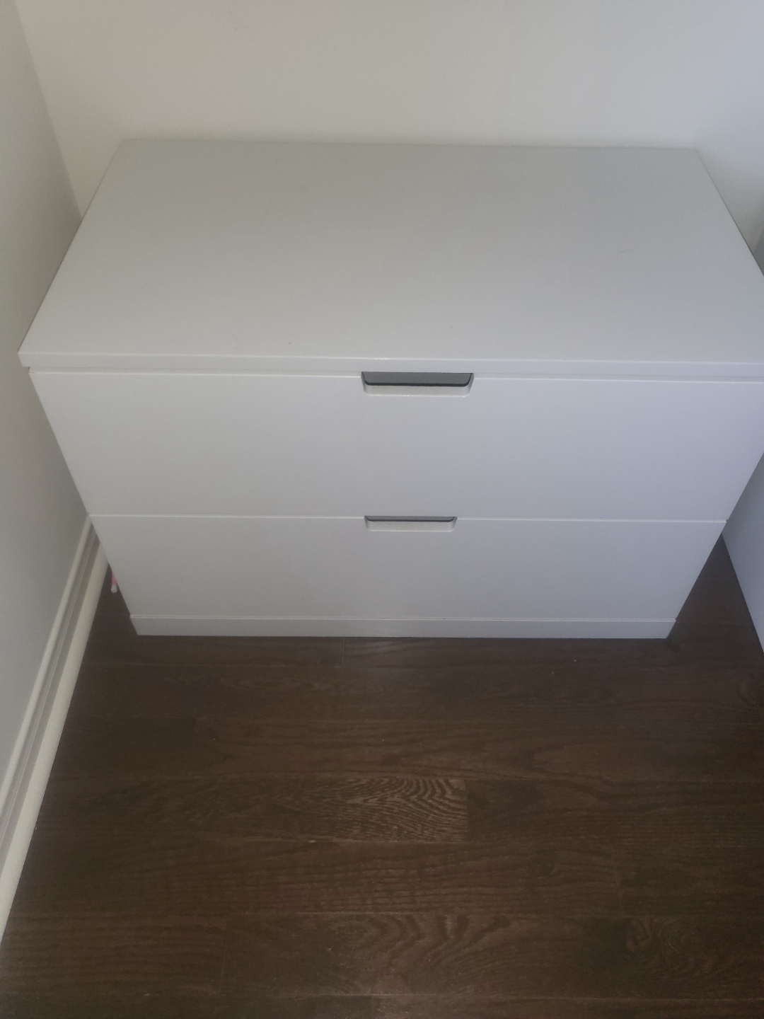 ikea White Two-Drawer Storage Chest