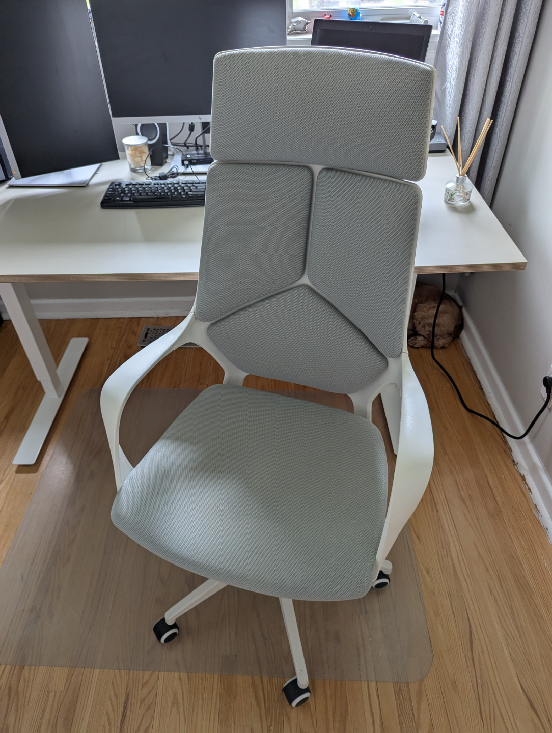 White and Grey Office Chair