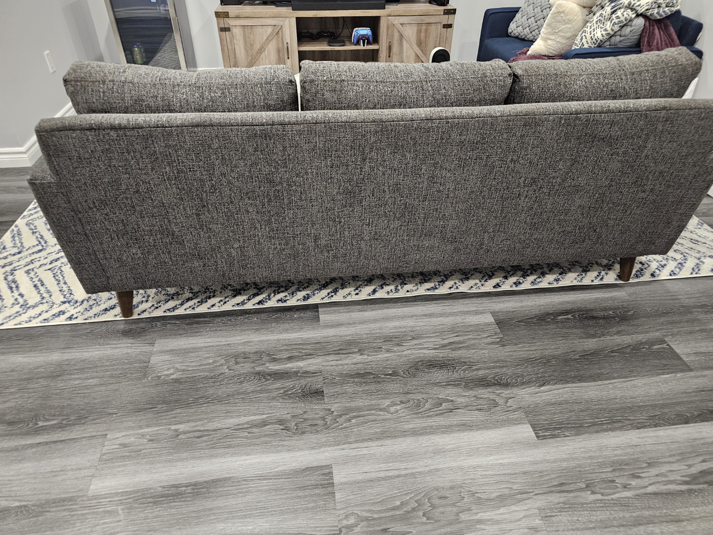 Santana Urban Barn Grey Fabric Sofa - photo 3