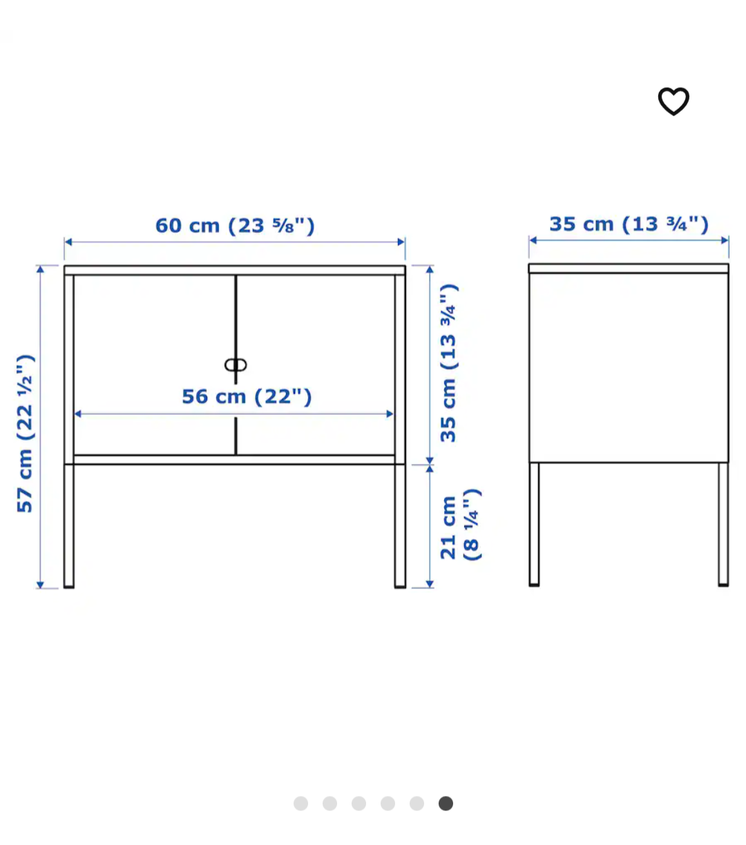 Ikea Lixhult Metal Nightstands/cabinets (4) - photo 2