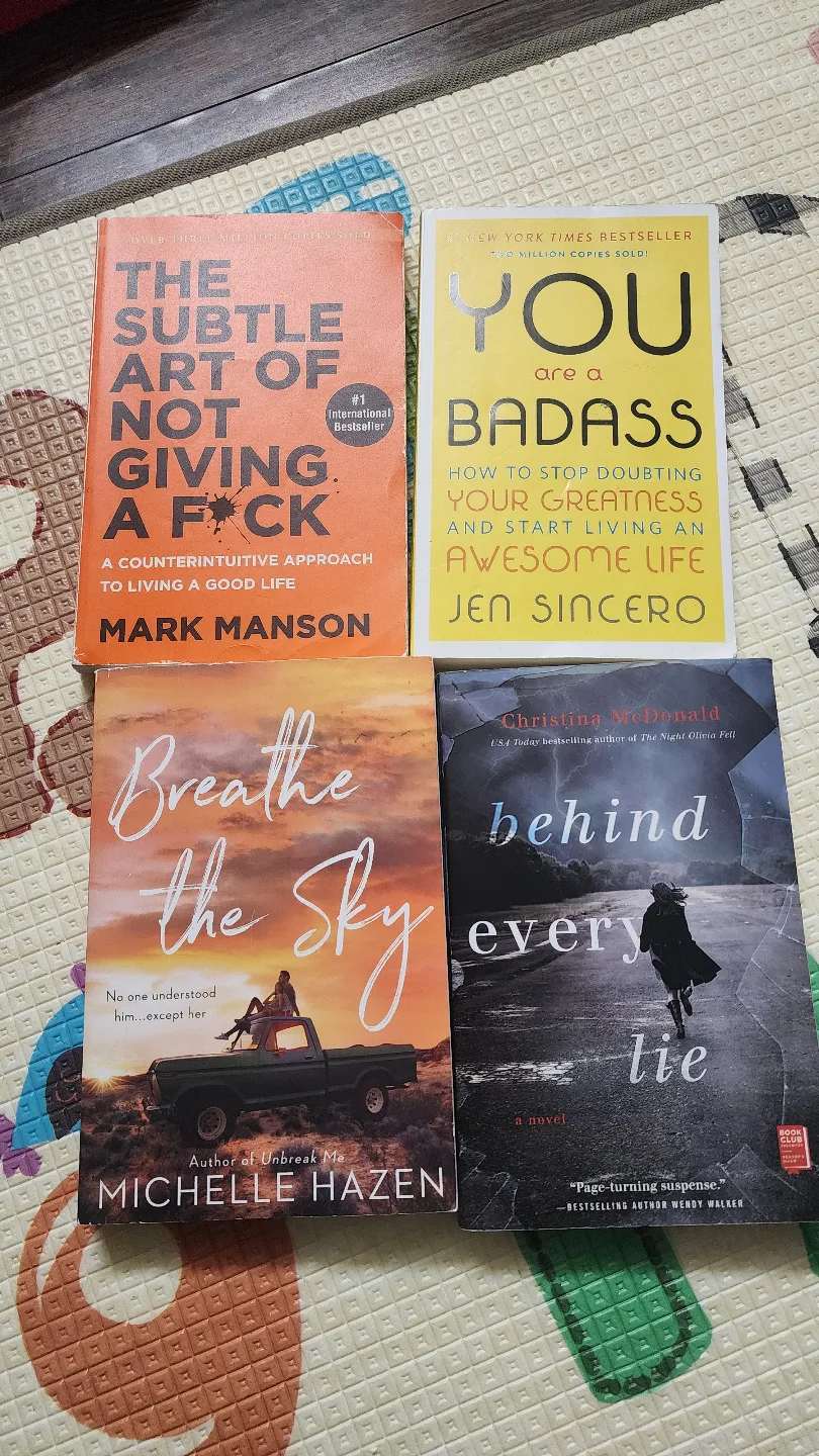 Four Used Books: Self-Help & Fiction thumbnail