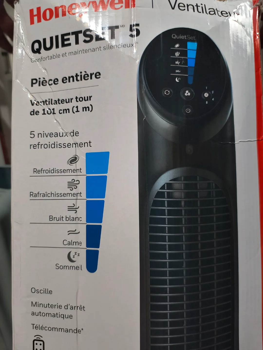 Honeywell QuietSet 5 Tower Fan image indicator(3)