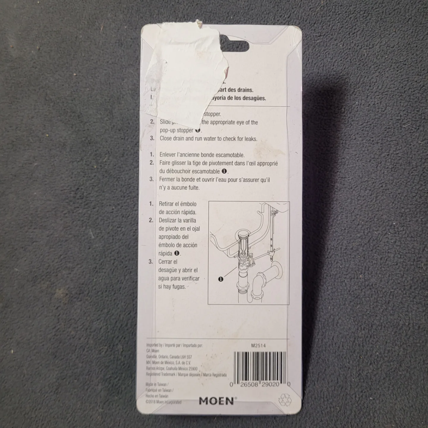 Moen Universal Pop-Up Stopper image indicator(4)