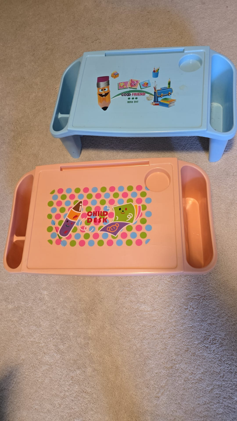 Two Children's Portable Desk Tables