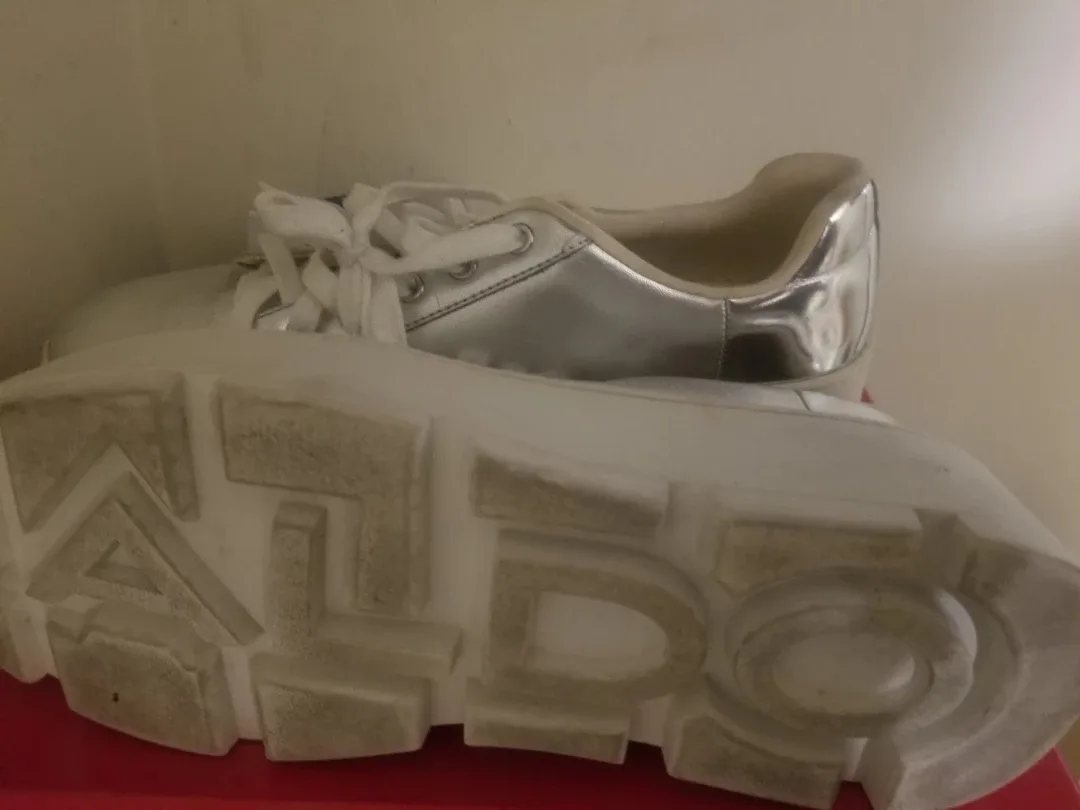 ALDO Women's Silver Platform Sneakers image indicator(5)