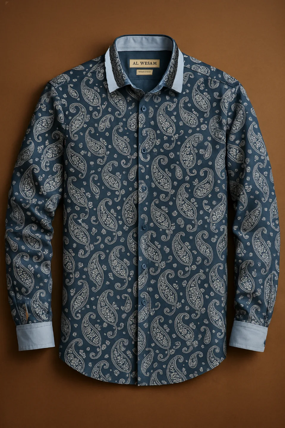 Men's Al Wesam Paisley Print Long Sleeve Shirt thumbnail