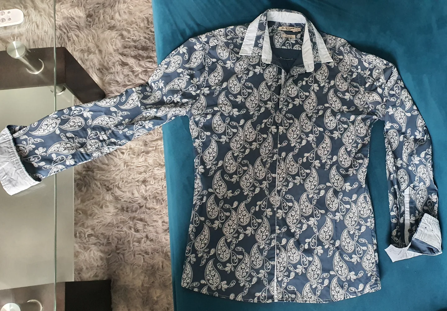 Men's Al Wesam Paisley Print Long Sleeve Shirt image indicator(2)