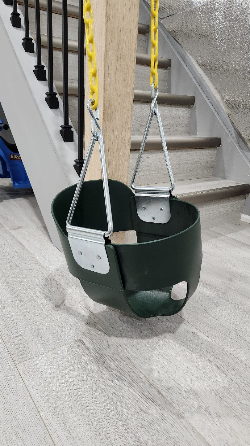 Outdoor Green Toddler Swing