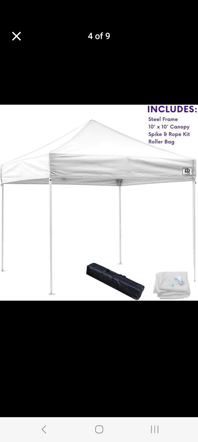 10x10 Pop-Up Canopy Tent - Multiple Colours Available
