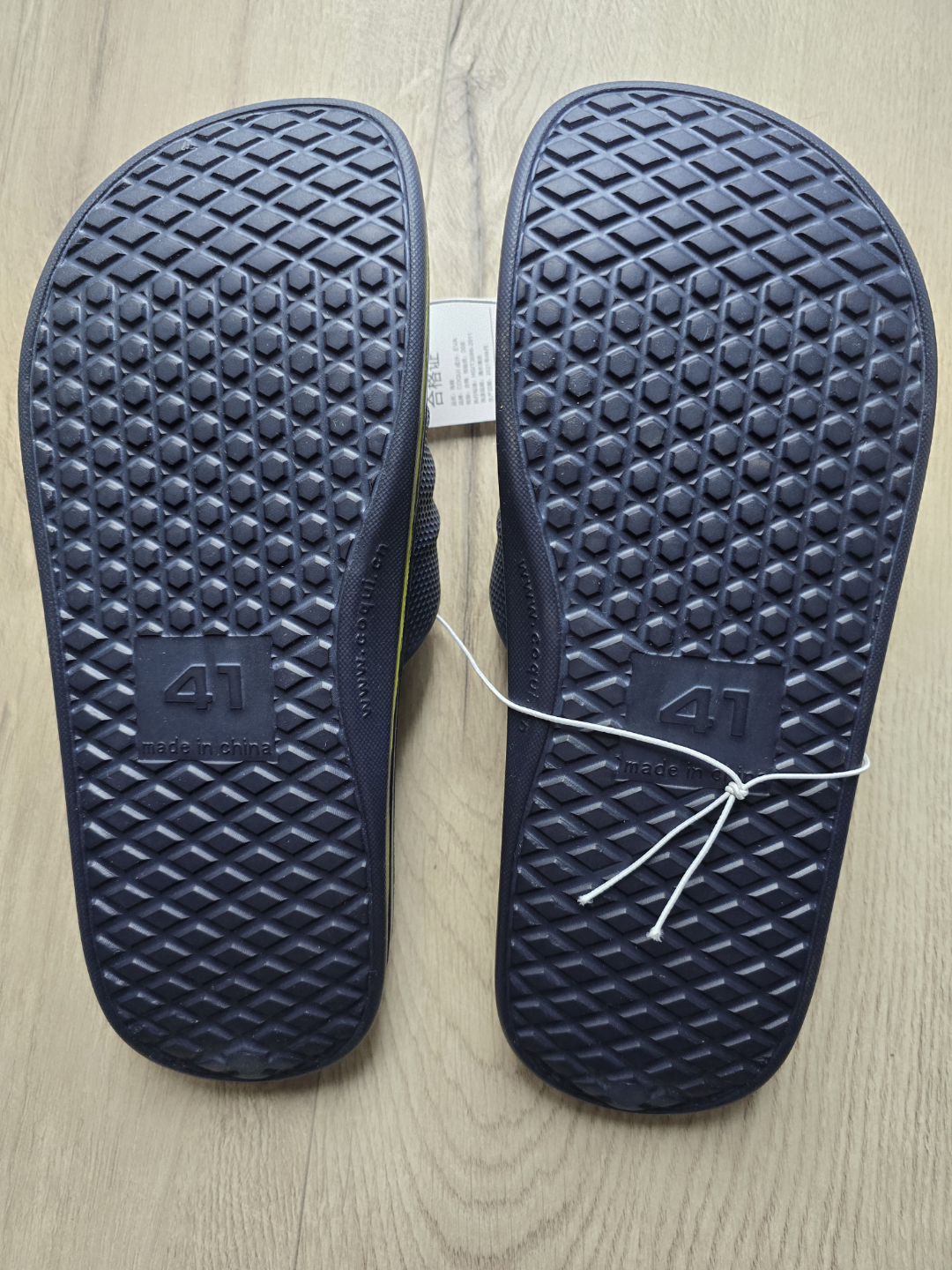 New Coolibar Men's Size 41 Navy Blue Slides - photo 2