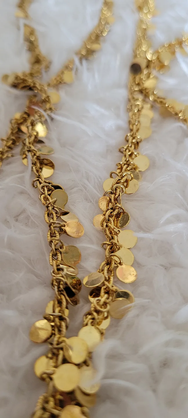 Gold coin belly chain/Waist body chain. Non-tarnishing. image indicator(6)