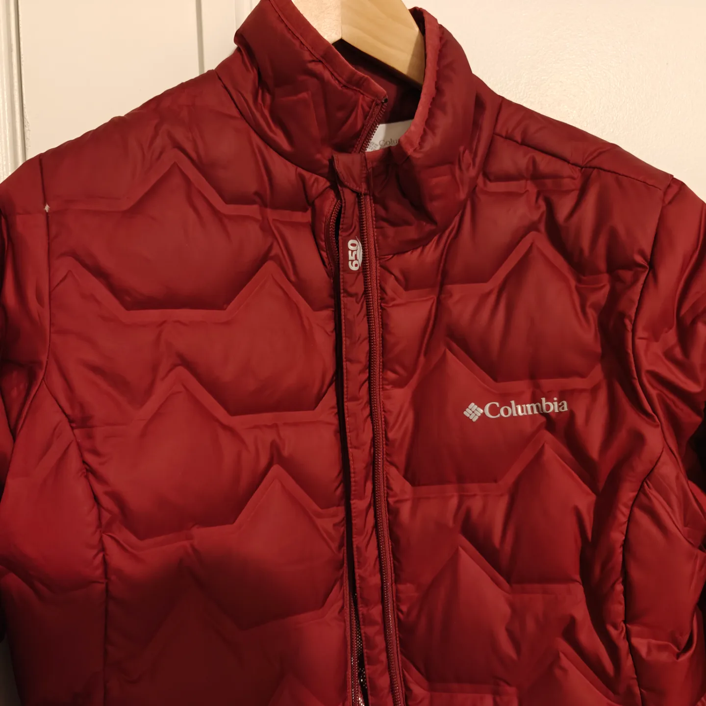 Red Puffer - Packable 650 Down Fill - Spring Fall Jacket image indicator(4)