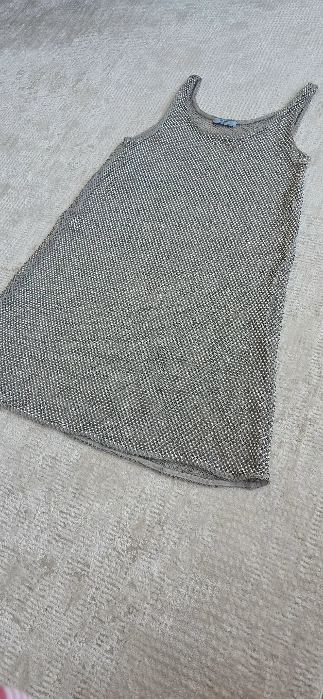 vintage prada sparks dress.  missing the square in the front. thumbnail