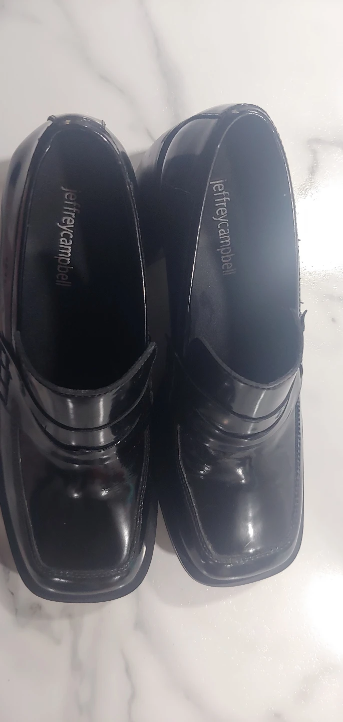 Jeffrey Campbell Black Patent Leather Loafers - photo 3