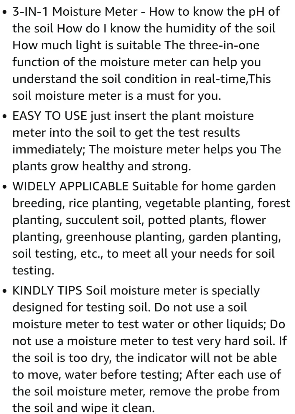 🪴3-in-1 Soil Moisture Meter -  No Batteries Needed!🪴 image indicator(4)