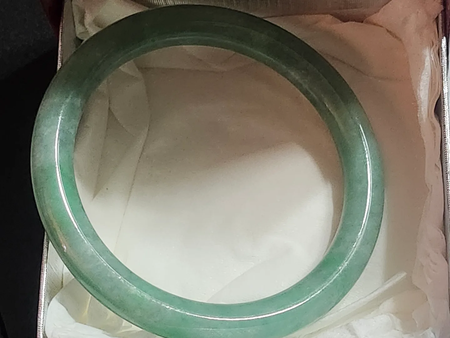 Jade bangle bracelet thumbnail
