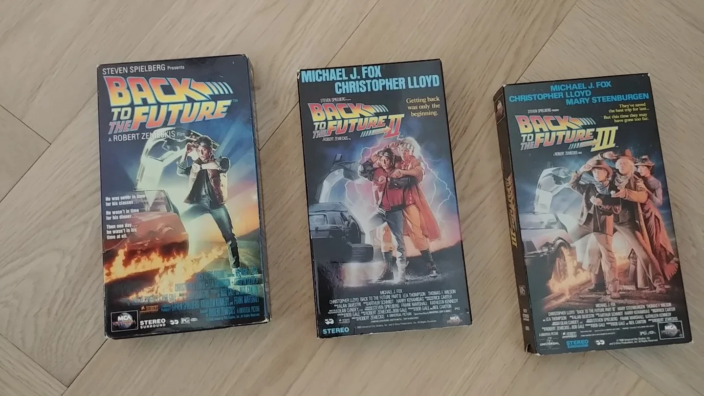 Back to the Future Trilogy VHS Tapes thumbnail