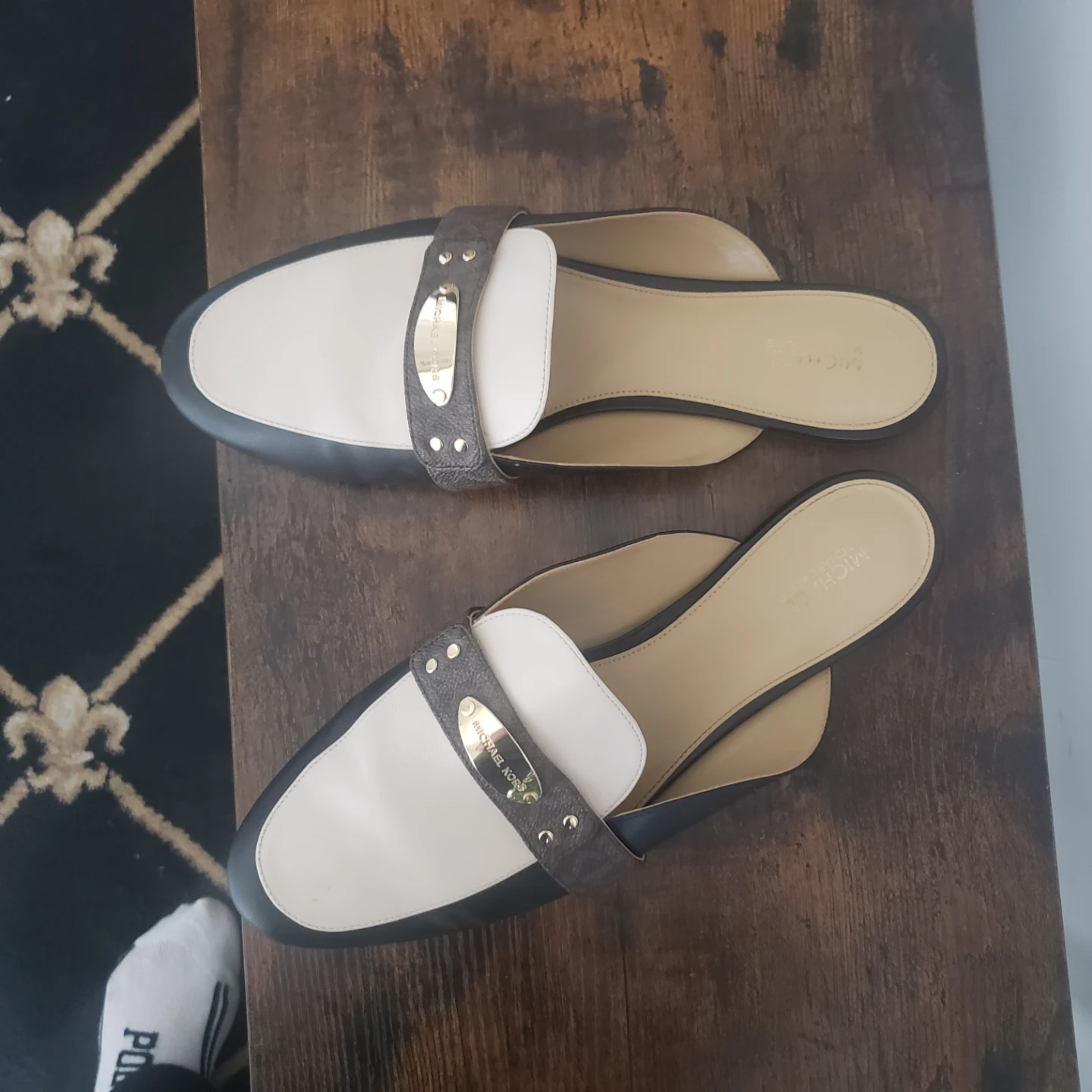 Michael Kors Women's Black and Beige Mules - photo 3