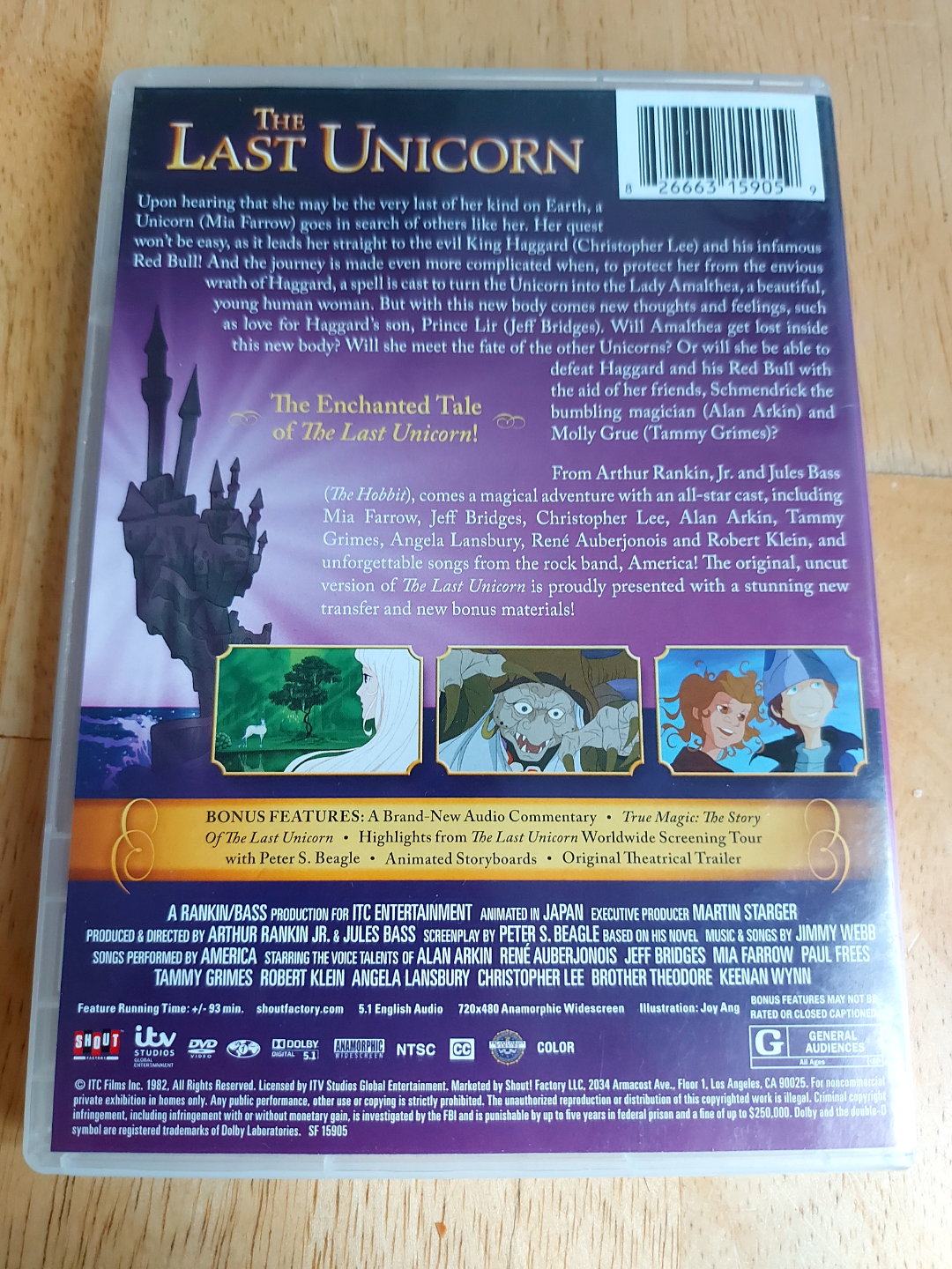 The Last Unicorn Enchanted Edition DVD - photo 2