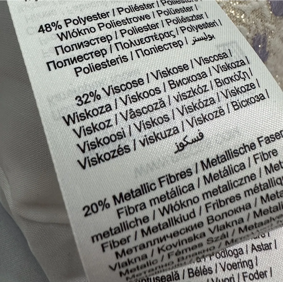 PIECES Lilac and Cream Floral Mini Skirt NWT image indicator(9)