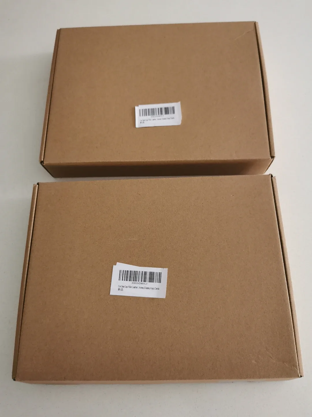 Black Leather Car Seat Gap Filler Organizer, a set of 2 image indicator(6)