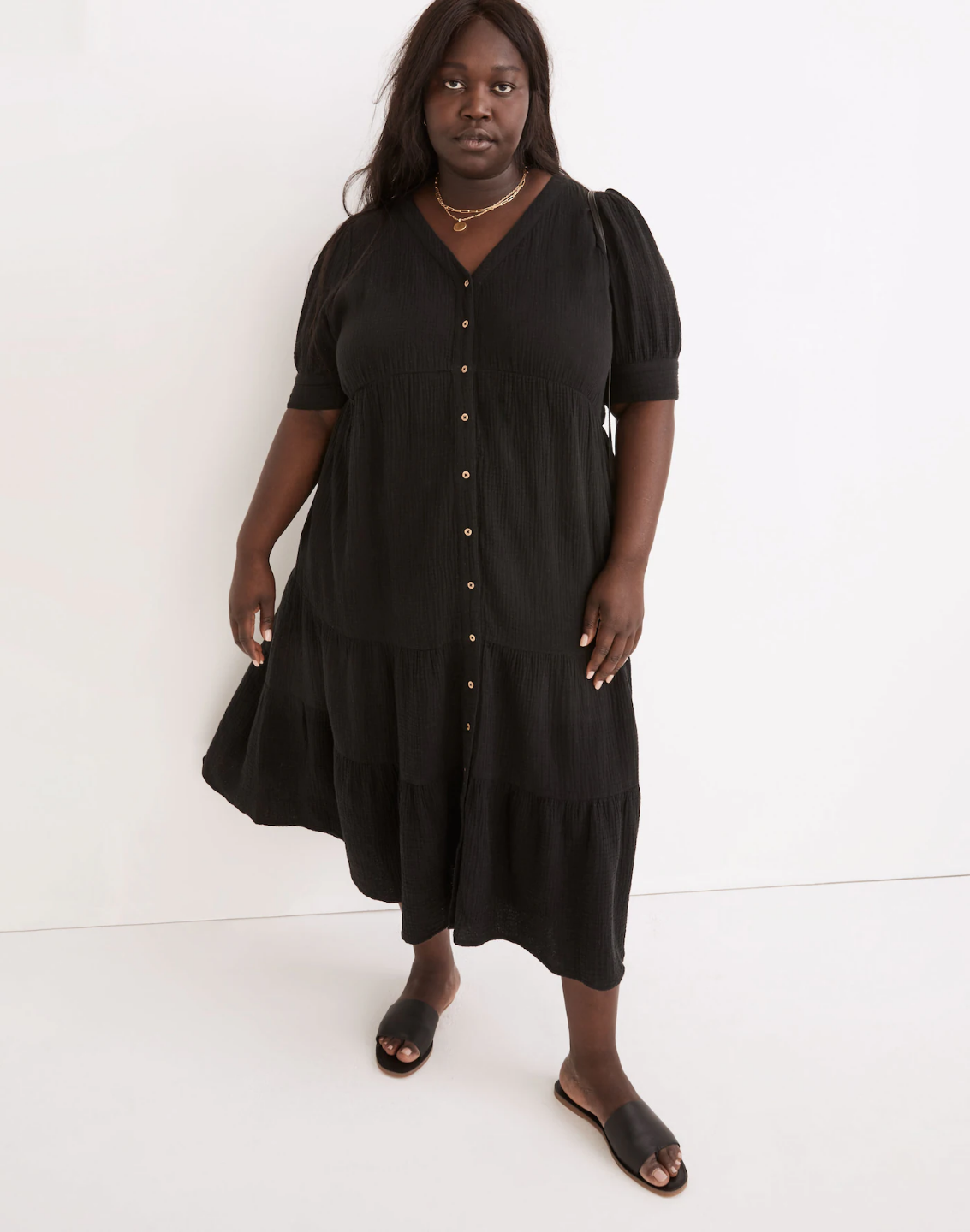 Plus Size Women's Madewell Tiered Dress - photo 3