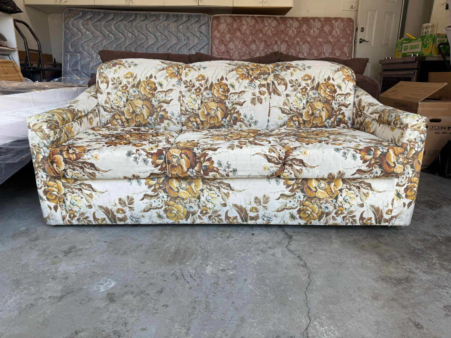 Vintage Floral Sofa Bed