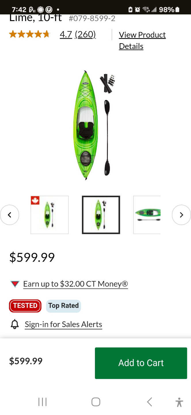 Pelican Kayak - Lime, 10-foot