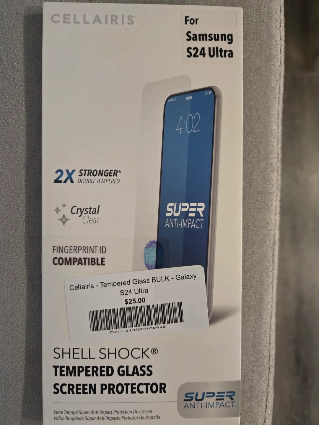 Tempered Glass Screen Protector for Samsung S24 Ultra thumbnail