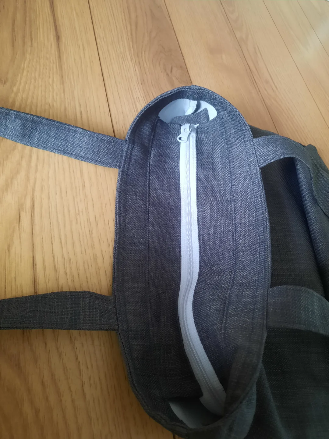 Hand Bag with Zipper Pocket and zipper closure also image indicator(3)