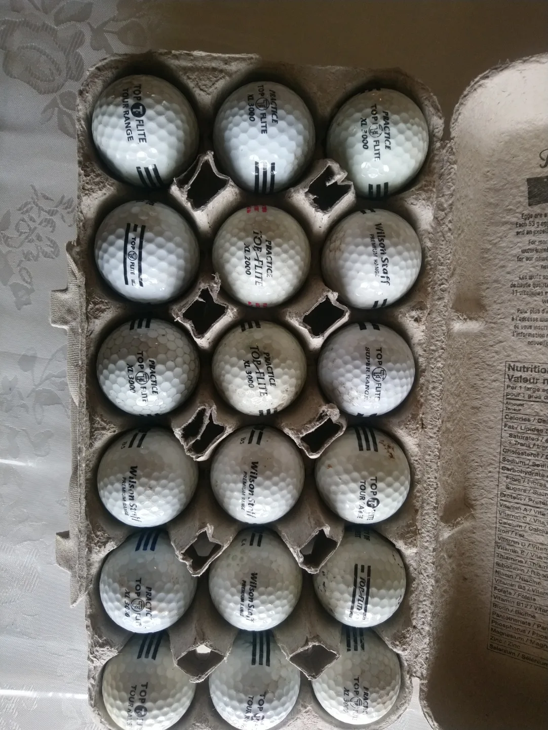 2 Dozen Used Golf Balls - Top-Flite & Wilson Staff thumbnail