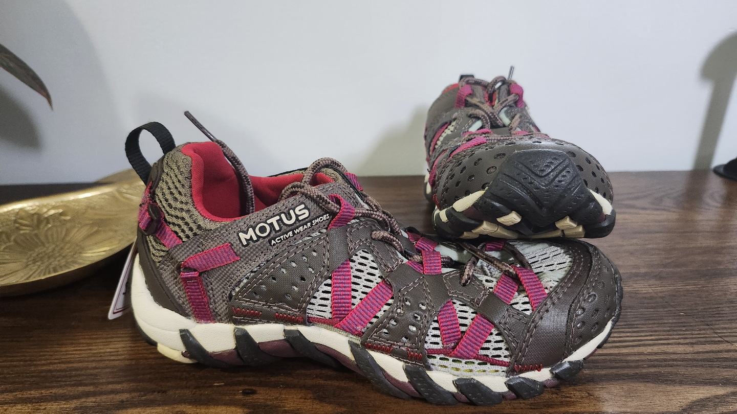 US 3 Youth Motus Active - Brown and Pink hiking Shoes - photo 2