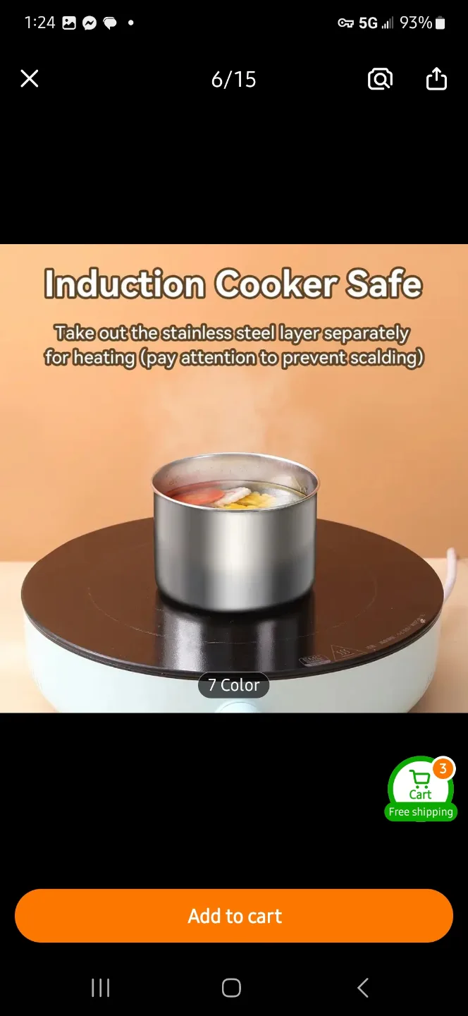 NEW 4-Piece Leakproof Lunch Box Set with Insulated Bag 🎒 image indicator(4)