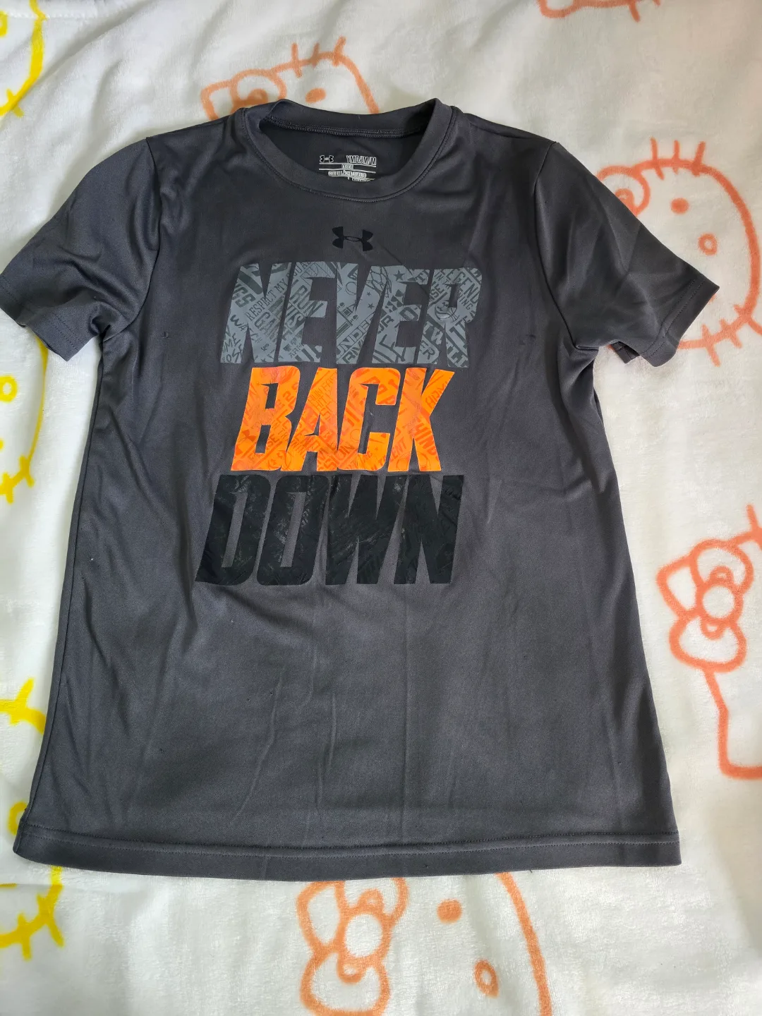 🧡Under Armour Youth Boys' Never Back Down Graphic T-Shirt thumbnail