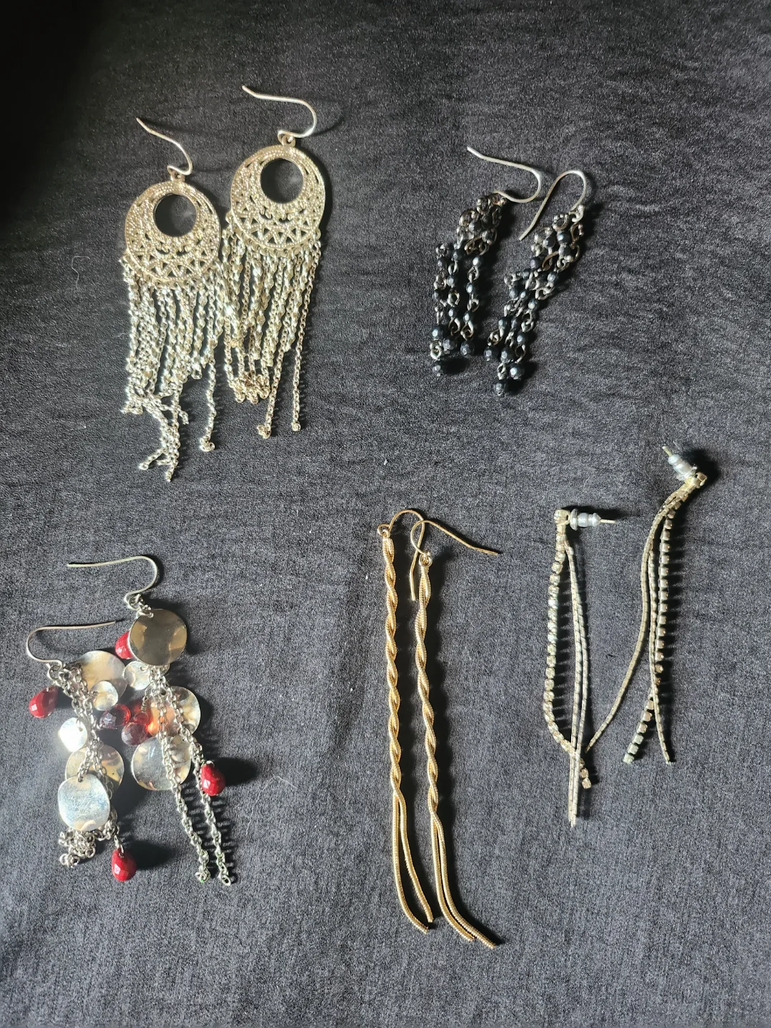 Assorted Dangle Earrings - 5 Pairs #freecycle thumbnail