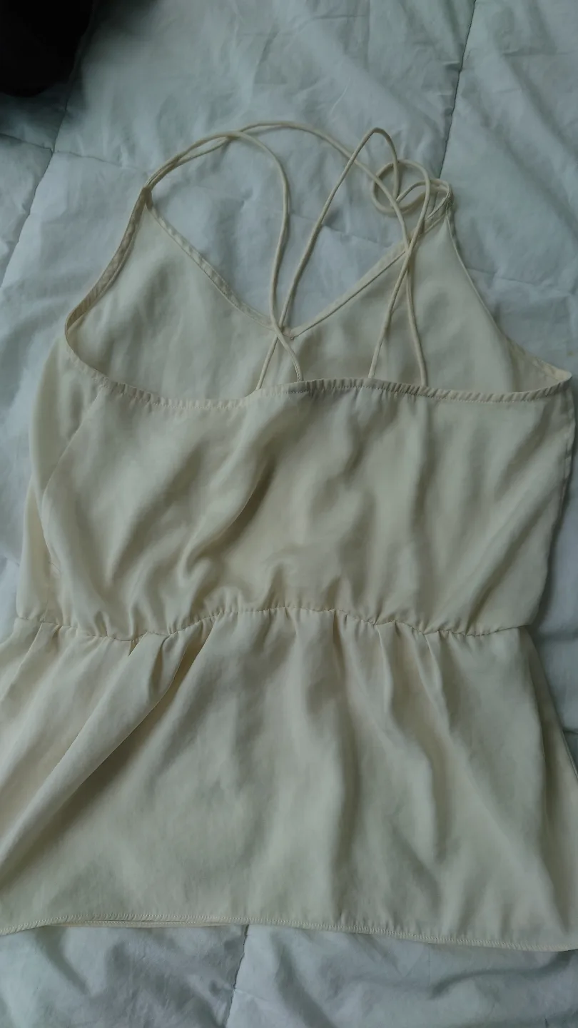 Banana Republic Heritage Collection Cream-Colored Cami Top image indicator(3)