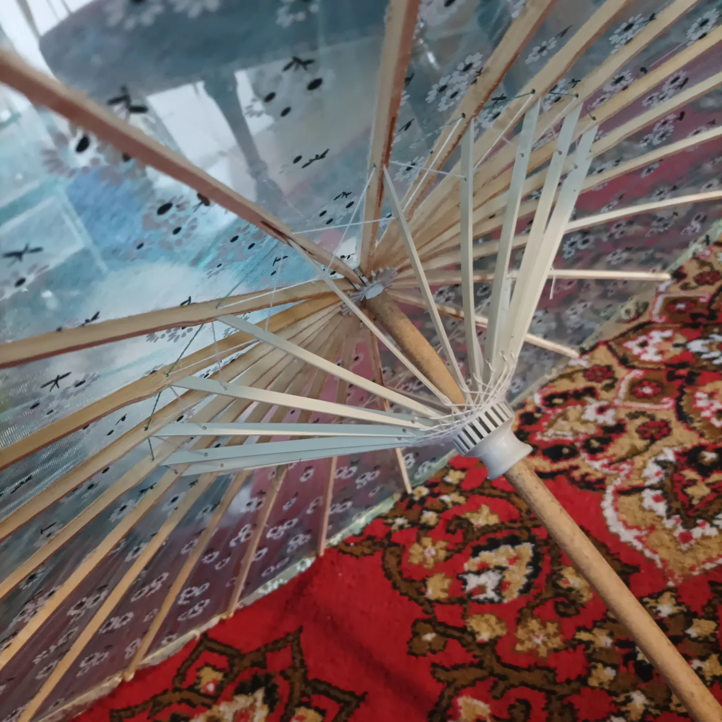 Chinese Japanese ambrellal with Floral Design image indicator(5)